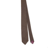 Front Front of Vintage 1990's Oleg Cassini Polka Dot Patterned Tie