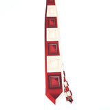 Front Front of Vintage 1990's Bruno Piattelli Check Patterned Tie