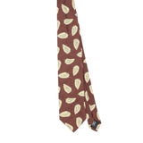 Front Front of Vintage 1990's Hugo Boss Leaves Floral Patterned Tie