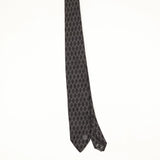 Front Front of Vintage 1990's Versace Chain Link Geometric Patterned Tie