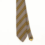 Front Front Detail of Vintage 1980's Striped Patterned Tie