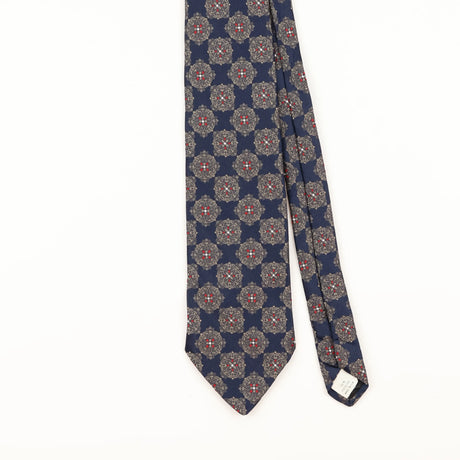 Front Detail of Vintage 1990's Geometric Patterned Tie