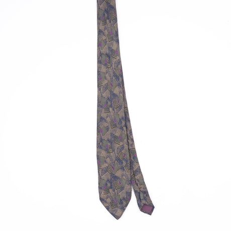 Front Front of Vintage 1990's Marina Di Carrara Geometric Patterned Tie