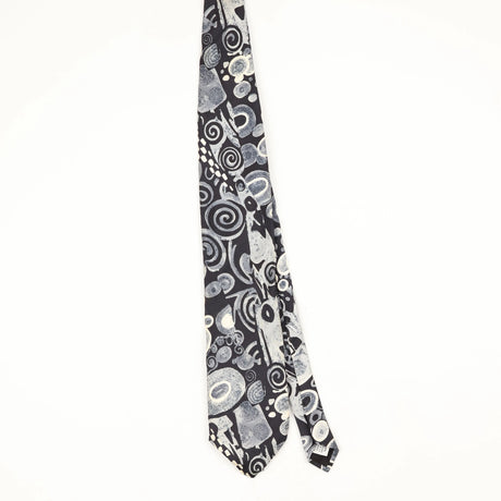Front Front of Vintage 1990's J.T. Beckett Swirls Abstract Patterned Tie