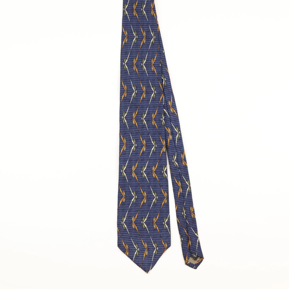 Front of Vintage 1990's Geometric Patterned Tie
