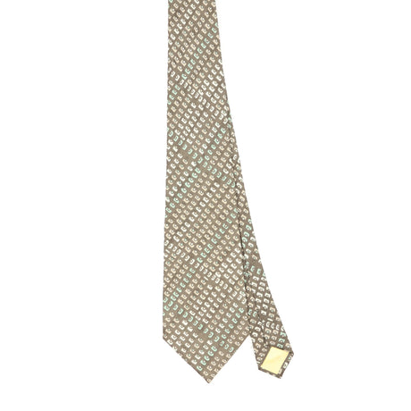 Front Front of Vintage 1980's Carven Geometric Patterned Tie