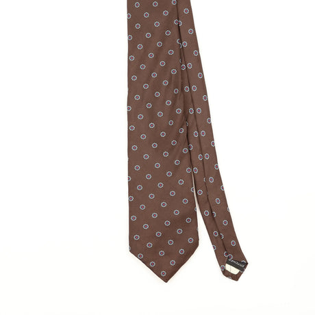 Front Front Detail of Vintage 1990's Liberty of London Polka Dot Patterned Tie