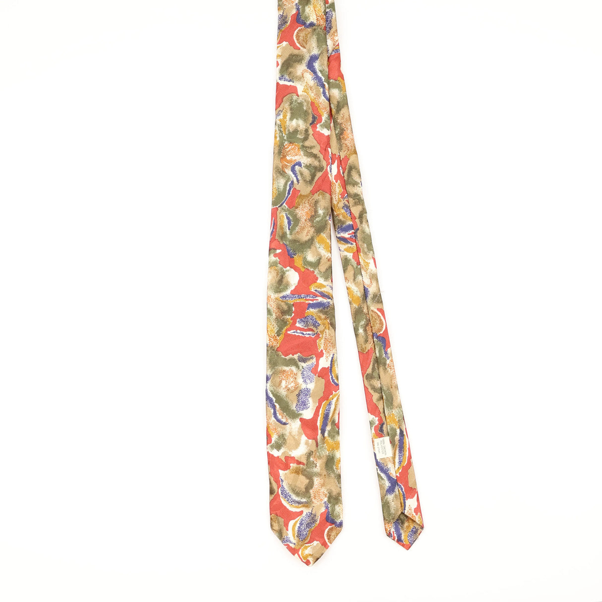 Front of Vintage 1980's Floral Patterned Tie