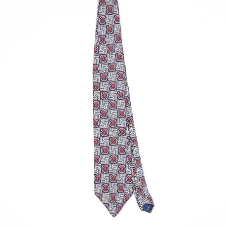 Front Front of Vintage 1990's Pierre Cardin Geometric Patterned Tie