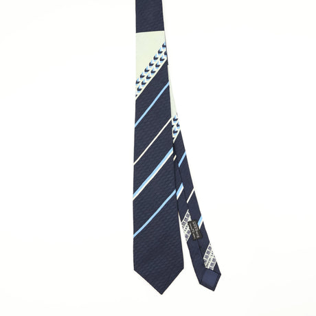 Front Front of Vintage 1980's Lanvin Striped Patterned Tie