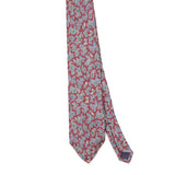 Front Front Detail of Vintage 1990's Paisley Patterned Tie