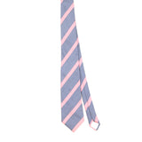 Front of Vintage 1990's Lanvin Striped Patterned Tie