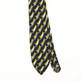 Front Front Detail of Vintage 1990's Geometric Patterned Tie
