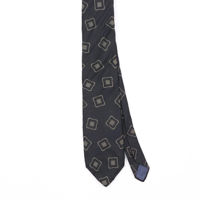 Front Front Detail of Vintage 1990's Geometric Patterned Tie