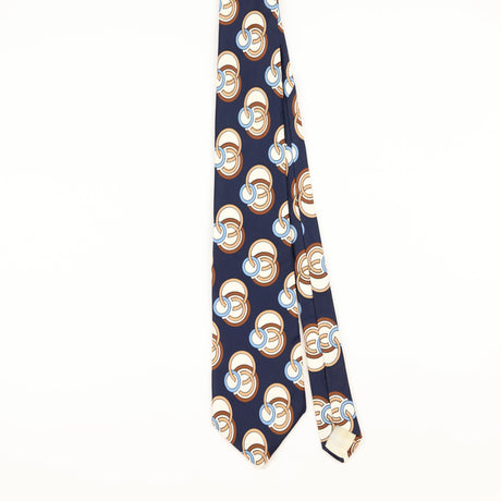 Front of Vintage 1980's Sears Geometric Patterned Tie