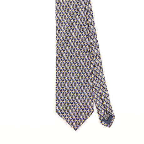 Front Detail of Vintage 1990's Jaeger Geometric Patterned Tie