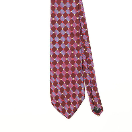 Front Front Detail of Vintage 1990's Guess Geometric Patterned Tie