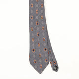 Front Front Detail of Vintage 1990's Geometric Patterned Tie