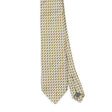 Front Front Detail of Vintage 1990's Foulard Geometric Patterned Tie