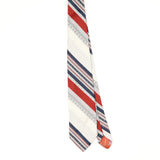 Front Front of Vintage 1980's Oleg Cassini Striped Patterned Tie