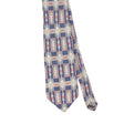 Front Front Detail of Vintage Bill Blass Geometric Patterned Tie