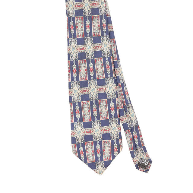 Front Front Detail of Vintage Bill Blass Geometric Patterned Tie