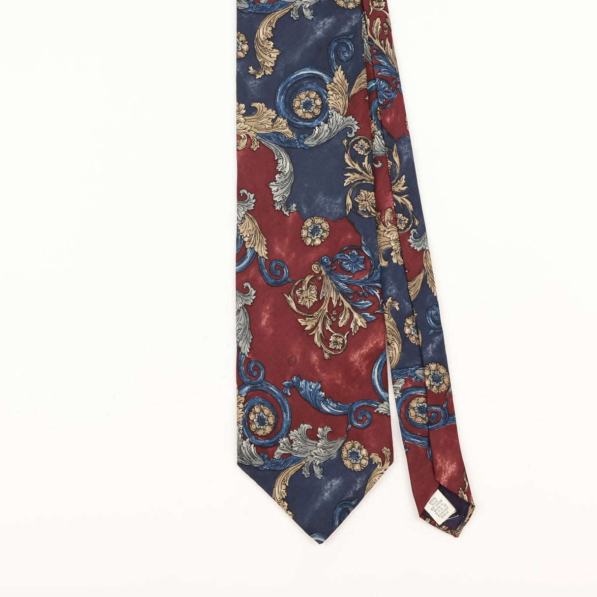 Front Detail of Vintage 1990's Abstract Patterned Tie