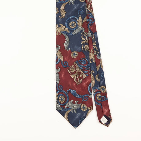 Front Detail of Vintage 1990's Abstract Patterned Tie