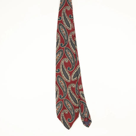 Front Front of Vintage 1990's Jos. A. Bank Paisley Patterned Tie