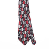 Front Front Detail of Vintage 1990's Check Patterned Tie