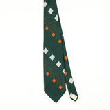 Front of Vintage 1980's Geometric Patterned Tie