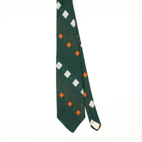 Front of Vintage 1980's Geometric Patterned Tie