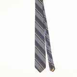 Front of Vintage 1980's Repp Striped Patterned Tie