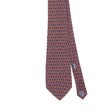 Front Front Detail of Vintage 1990's Oscar De La Renta Geometric Patterned Tie