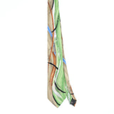 Front Front of Vintage Jerry Garcia Capillaries Abstract Patterned Tie
