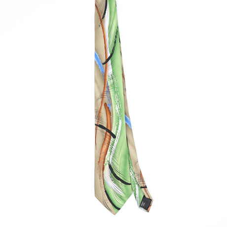 Front Front of Vintage Jerry Garcia Capillaries Abstract Patterned Tie