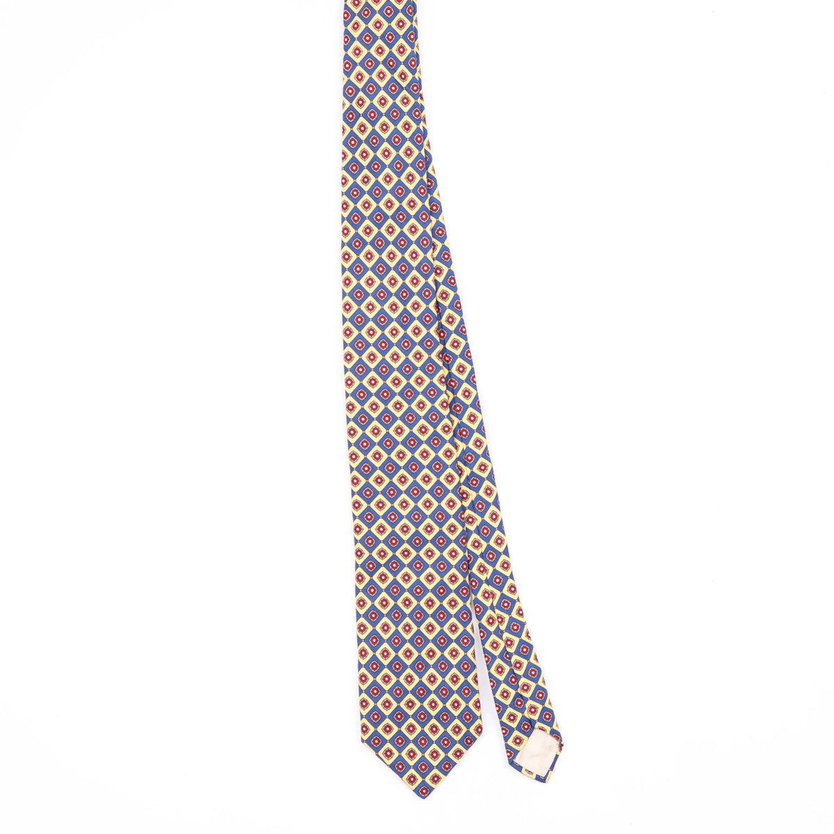 Front Front of Vintage 1980's Aquascutum Geometric Patterned Tie