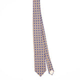 Front Front of Vintage 1980's Aquascutum Geometric Patterned Tie