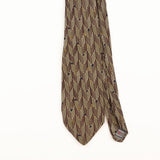 Front Detail of Vintage 1990's Robert Talbott Geometric Patterned Tie