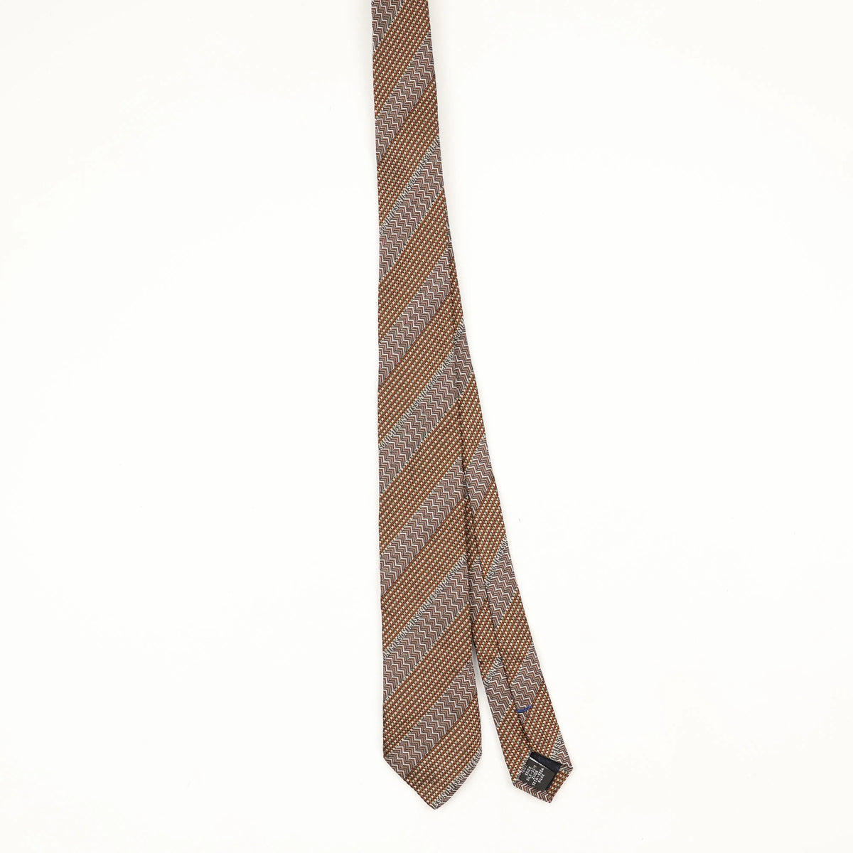 Front Front of Vintage 1990's Missoni Striped Patterned Tie