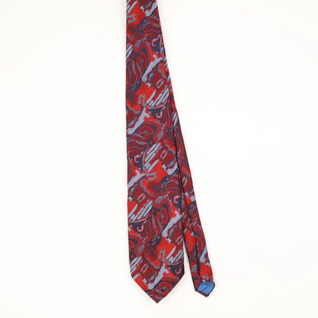 Front Front of Vintage 1980's Damon Abstract Patterned Tie