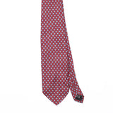 Front Front Detail of Vintage Jos. A. Bank Foulard Geometric Patterned Tie