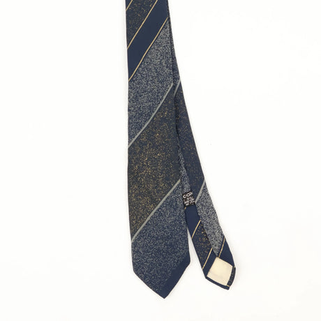 Front Front Detail of Vintage 1990's Vitaliano Pancaldi Striped Patterned Tie