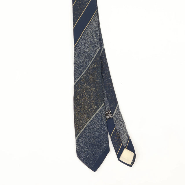 Front Front Detail of Vintage 1990's Vitaliano Pancaldi Striped Patterned Tie