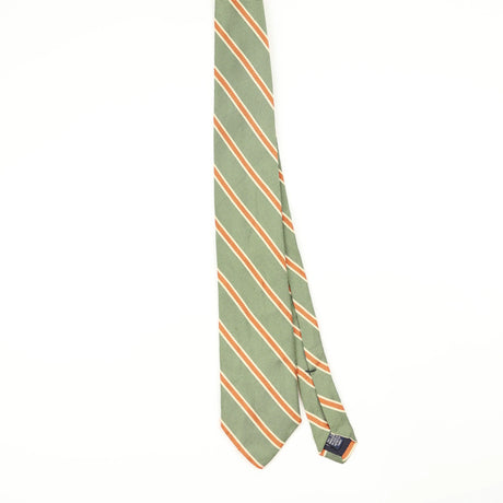 Front Front of Vintage 1990's Lands' End Striped Patterned Tie