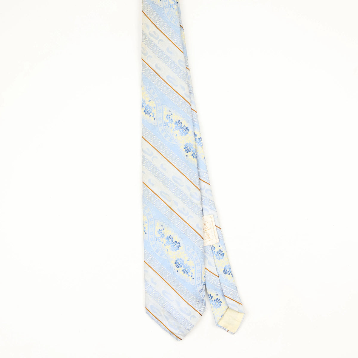 Front Front of Vintage 1980's Floral Patterned Tie