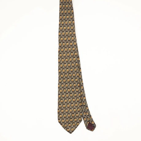 Front Front of Vintage 1990's Geometric Patterned Tie