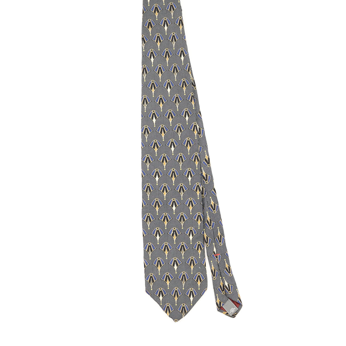 Front Front of Vintage 1990's Henry Grethel Geometric Patterned Tie
