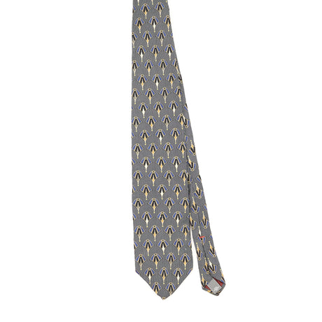 Front Front of Vintage 1990's Henry Grethel Geometric Patterned Tie