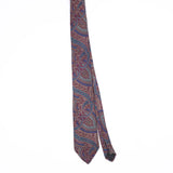 Front Front of Vintage Claybrooke Paisley Patterned Tie